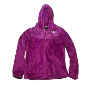 Nice The North Face Girl's Coat Oso Hoodie Jacket Magenta Sz XL 18  retails $99